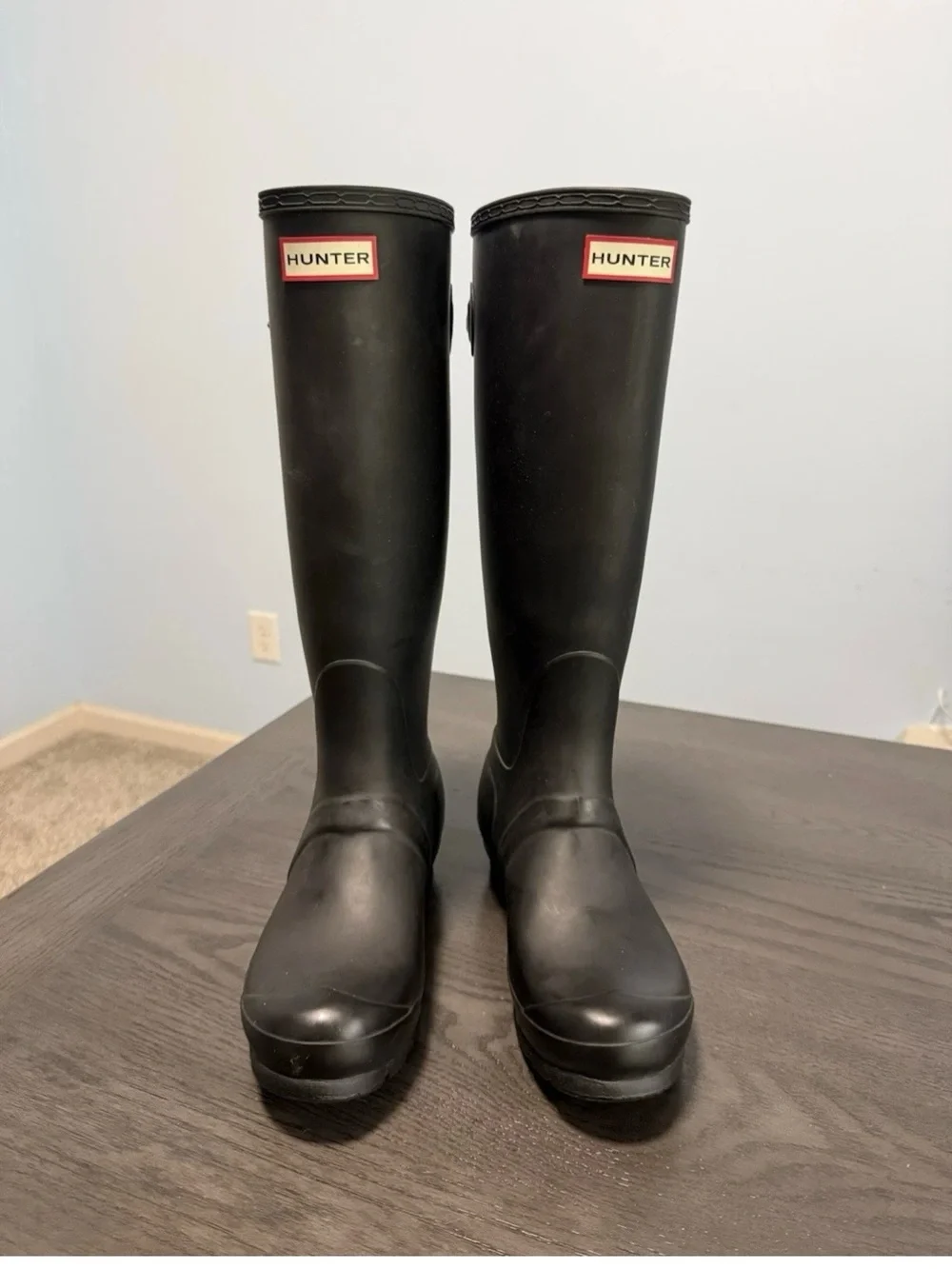 Hunter Original Tall Rain Boots Women US 7 UK 5 EU 38 Black Waterproof